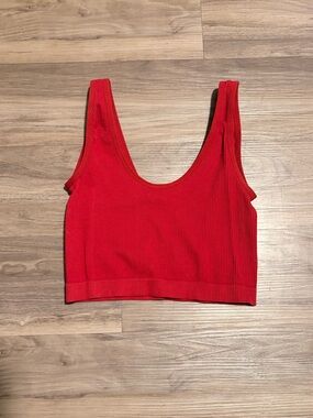 Ribbed Target Brand Cropped Tank